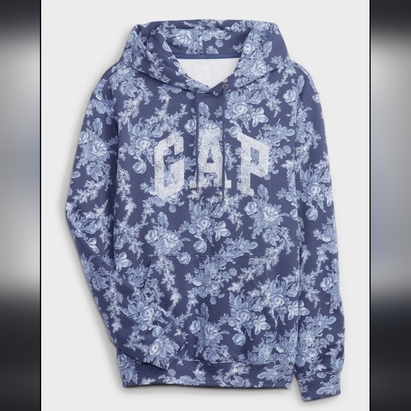 LoveShackFancy Tops - Loveshackfancy x GAP Floral Logo Hoodie NWT XXXL
